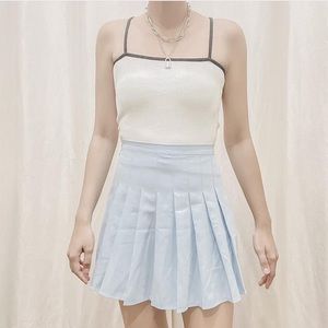 Aritzia Sunday Best Inspired Blue Skort